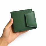 Premium Leather Green Wallet – Elegant & Functional EW-01