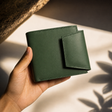 Premium Leather Green Wallet – Elegant & Functional EW-01