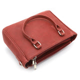 Genuine Leather Dull Red Hand Bag ~Women Handbags LHB-01