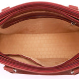 Genuine Leather Dull Red Hand Bag ~Women Handbags LHB-01