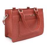 Genuine Leather Sanguine Brown Hand Bag ~Women Handbags LHB-02