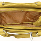 Genuine Leather Yellow Hand Bag~Women-Handbags LHB-02