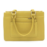Genuine Leather Yellow Hand Bag~Women-Handbags LHB-02