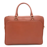 Genuine Leather Sanguine Brown Laptop Shoulder Bag LLB-01