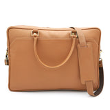 GENUINE LEATHER CLAY BEOWN SHOULDER LAPTOP BAG LLB-01