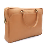 GENUINE LEATHER CLAY BEOWN SHOULDER LAPTOP BAG LLB-01