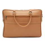 GENUINE LEATHER CLAY BEOWN SHOULDER LAPTOP BAG LLB-01