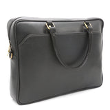 GENUINE LEATHER BLACK SHOULDER LAPTOP BAG LLB-01