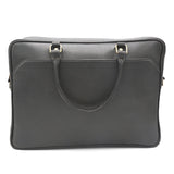 GENUINE LEATHER BLACK SHOULDER LAPTOP BAG LLB-01