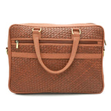 Genuine Leather Fancy Brownish Hand Laptop Shoulder Bag LLB-04