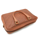 Genuine Leather Fancy Brownish Hand Laptop Shoulder Bag LLB-04