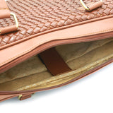 Genuine Leather Fancy Brownish Hand Laptop Shoulder Bag LLB-04