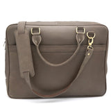 Genuine Leather Dusty Brown Large Laptop Bag LLB-02
