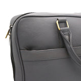 Genuine Leather Light Grey Large Laptop Bag LLB-02