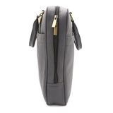 Genuine Leather Light Grey Large Laptop Bag LLB-02
