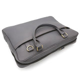 Genuine Leather Light Grey Large Laptop Bag LLB-02