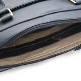 Genuine Leather Steel Grey Hand Laptop Shoulder Bag LLB-02