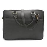 Genuine Leather Black Hand Bag Laptop Shoulder Bag LLB-02