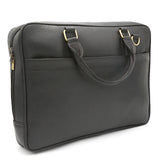 Genuine Leather Black Hand Bag Laptop Shoulder Bag LLB-02