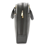 Genuine Leather Black Hand Bag Laptop Shoulder Bag LLB-02