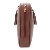 Genuine Leather Congo Brown Hand Laptop Shoulder Bag LLB-03