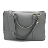 Genuine Leather Fancy Dusty Grey Hand Laptop Shoulder Bag LLB-03