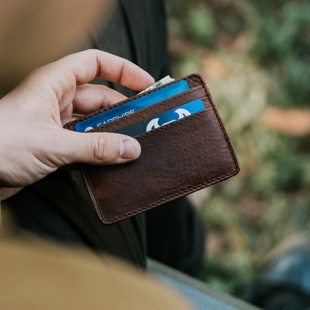 Modish Genuine Leather Slim ID Wallet MG-01