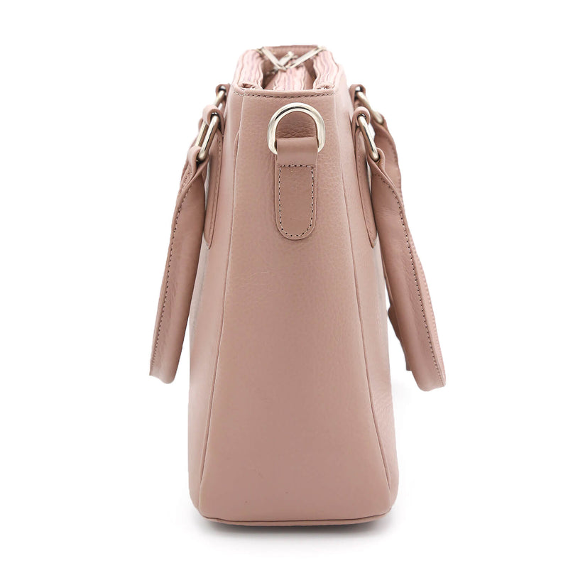 Genuine Leather Pink Hand Bag ~Women Handbags LHB-01