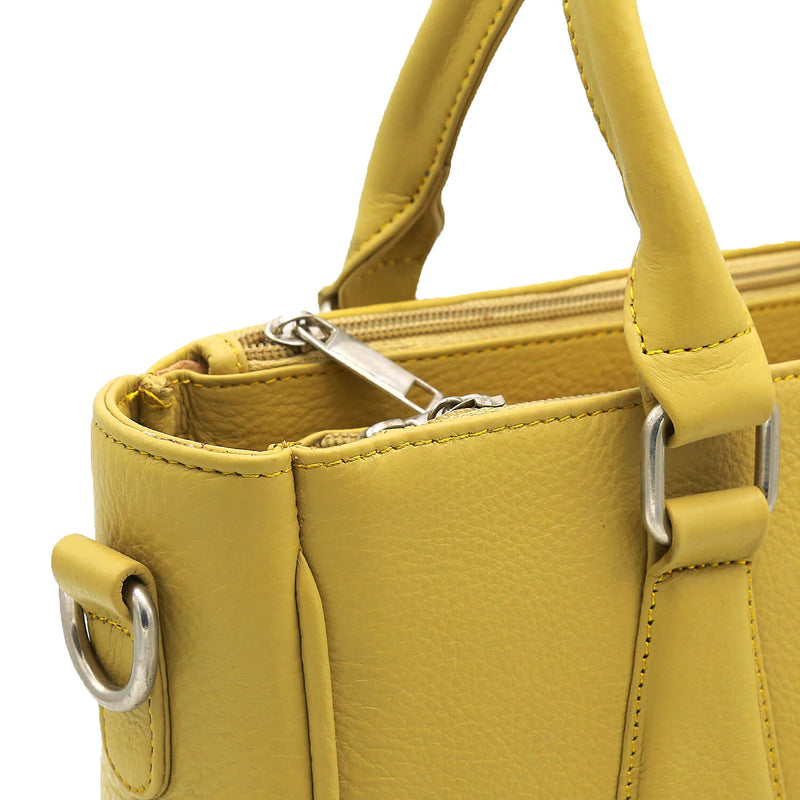 Genuine Leather Dull Orange Hand Bag ~Women Handbags LHB-01