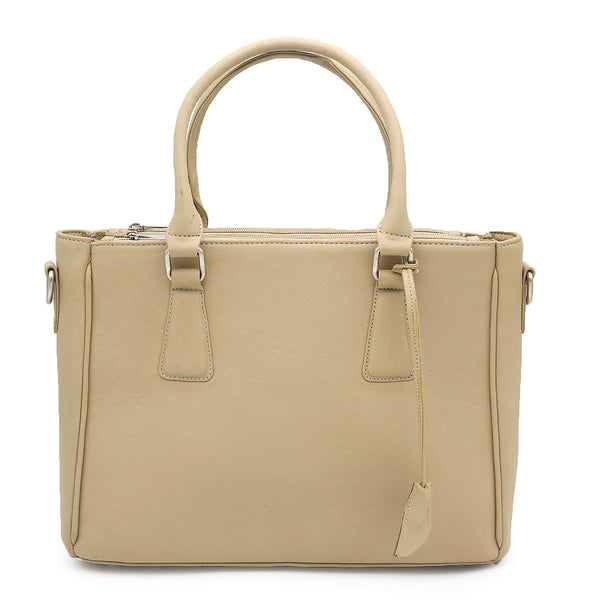 Genuine Leather Light Grayish Orange Hand Bag ~Women Handbags LHB-01