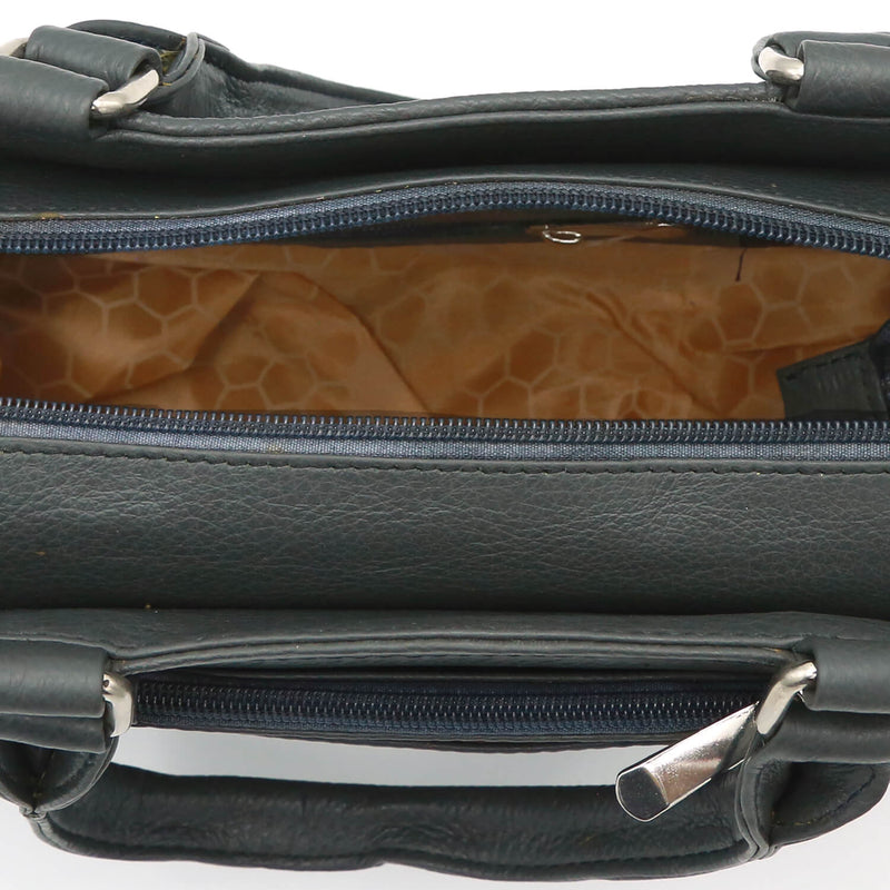Genuine Leather Charcoal Hand Bag~Women-Handbags LHB-02