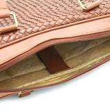 Genuine Leather Fancy Brownish Hand Laptop Shoulder Bag LLB-04