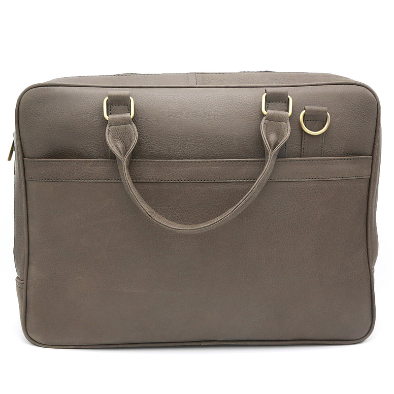 Genuine Leather Dusty Brown Large Laptop Bag LLB-02